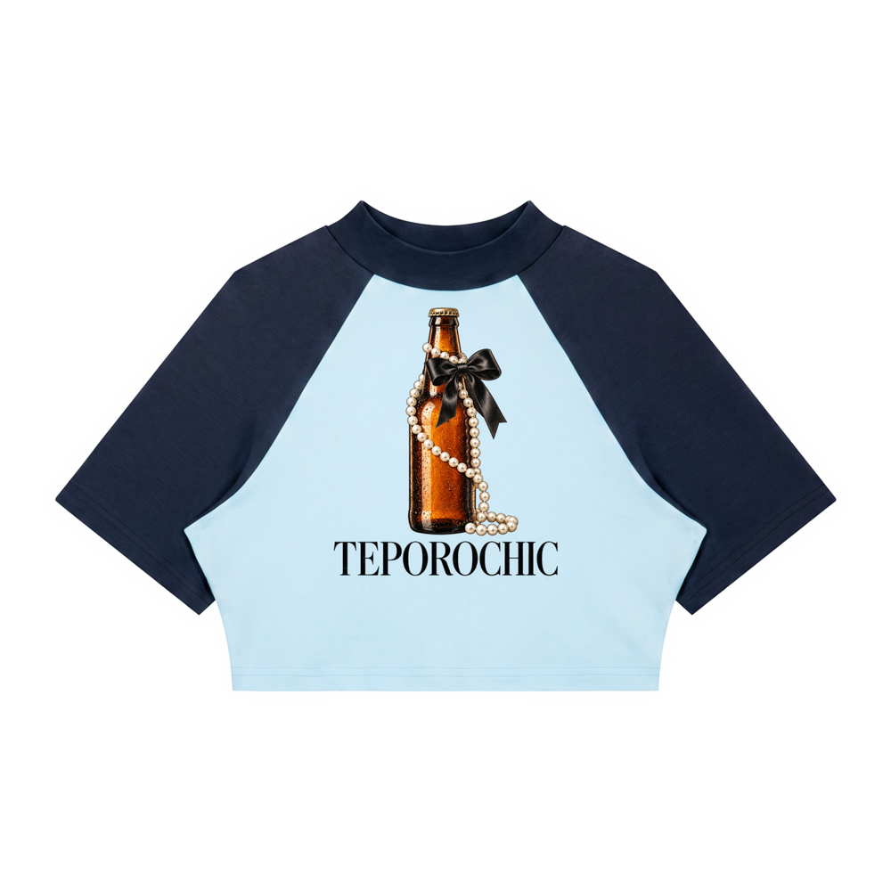 Teporochic Raglan Crop Tee