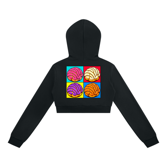 Women's Cropped Full Zip Hoodie