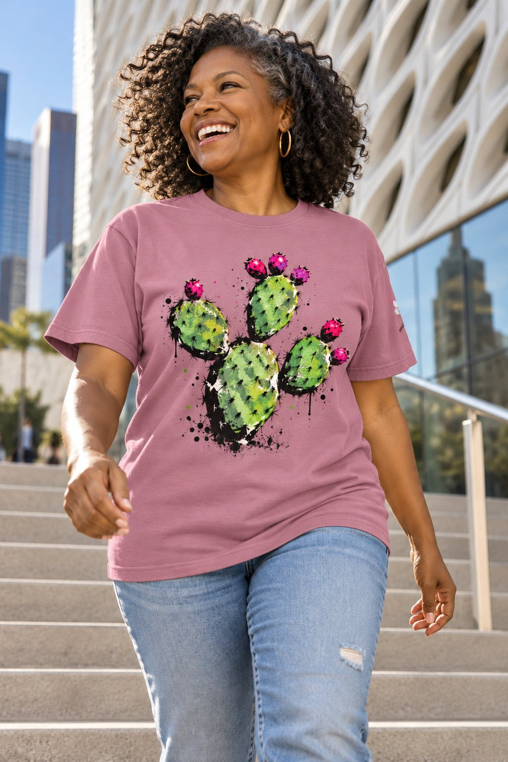 Paint-Splatter Nopal Oversized Tee
