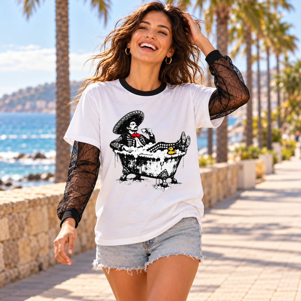 Bubble Bath Charro Layered Tee