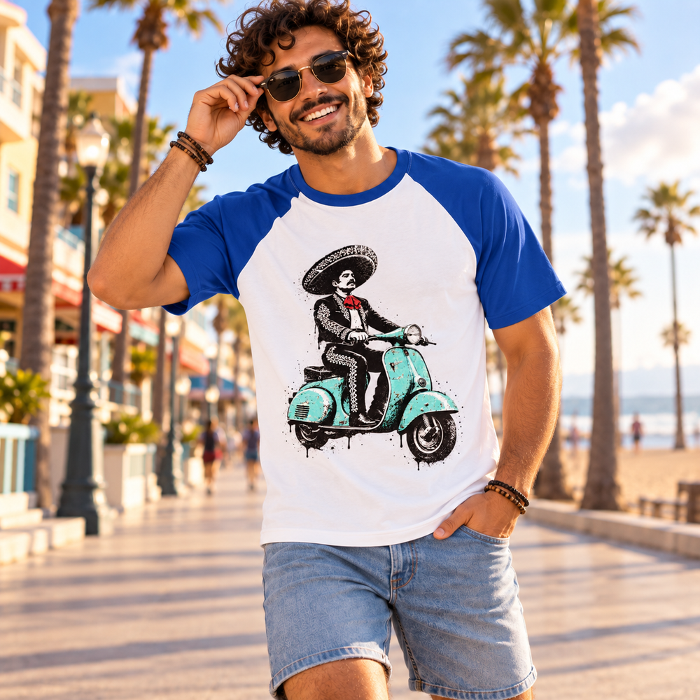 Charro Scooter Raglan Tee