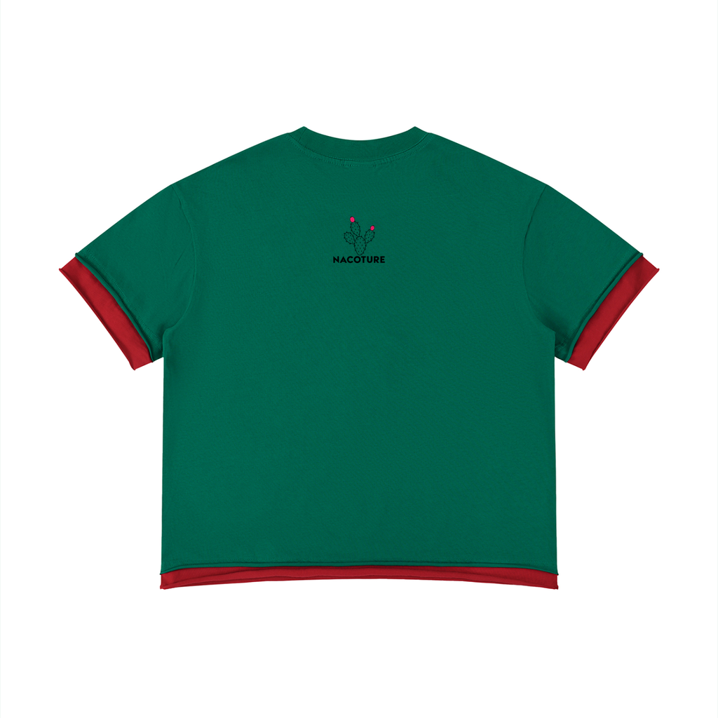 Unisex Boxy Color Block T-Shirt