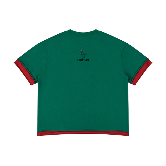 Unisex Boxy Color Block T-Shirt