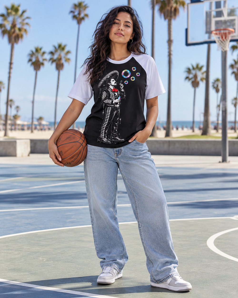 Bubble-Blowing Charro Raglan Tee
