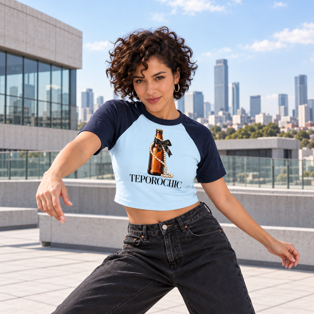 Teporochic Raglan Crop Tee